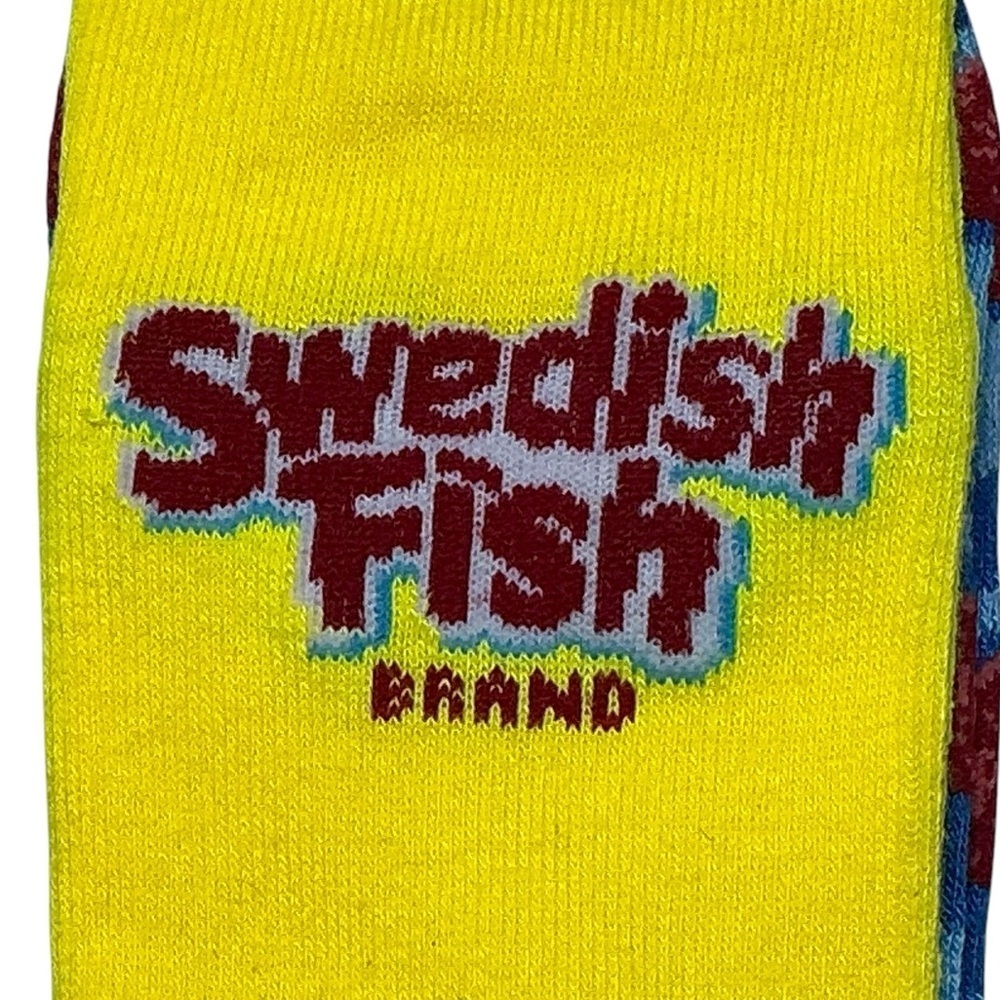 Swedish Fish Novelty Socks Crew Mid Calf Unisex Women 7-13 Men 6-12 New NWT - Picture 8 of 16